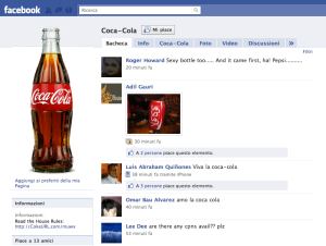 Fan page di Coca-Cola